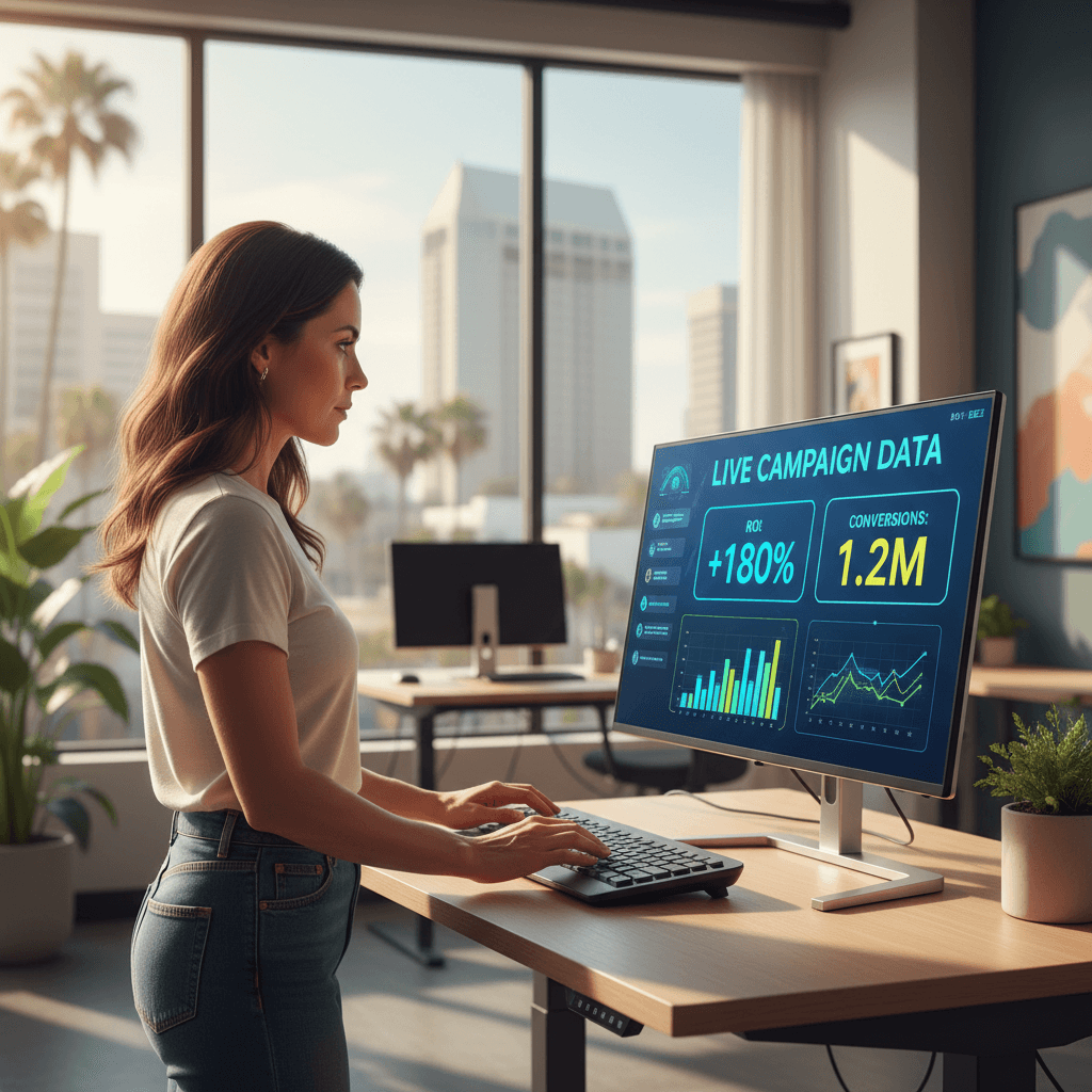 Campaign setup dashboard and launch preparation